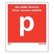 P pallet etiketten